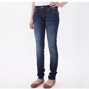 ROCK REVIVAL Women’s Blue Louraya Skinny Jeans Size 26